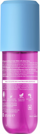 WELEDA Fragrance Body & Hair Mist Tropical Crush, 95 ml, Ароматический спрей для тела и волос Tropical Crush с манго, малиной и ананасом, 95 мл