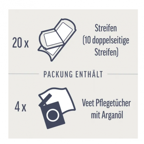 Veet EXPERT Kaltwachsstreifen Gesicht, alle Hauttypen Восковые полоски EXPERT холодного действия для лица, подходят для всех типов кожи.