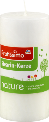 Profissimo стеариновая свеча nature Höhe 12 cm, 1 шт