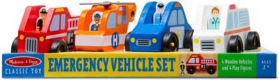 Melissa Doug Rettungsfahrzeuge aus Holz Спасательные машины из дерева