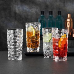 Nachtmann Bossa Nova Longdrink Glas Set, Нахтман Босса Нова Набор стаканов для коктейлей, 395 мл, 4 шт