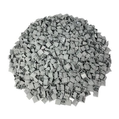 LEGO LEGO 2x2 Dachsteine Hellgrau - 500 Stuck - Light bluish grey Slope 3039 Черепица LEGO 2x2 светло-серая — 500 штук — светло-голубовато-серая, склон 3039