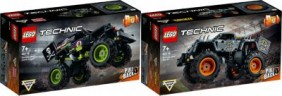 LEGO Technic 2er Set: 42118 Monster Jam  Grave Digger + 42119 Monster Jam Max-D Технический набор из 2 предметов: 42118 Monster Jam Grave Digger + 42119 Monster Jam Max-D