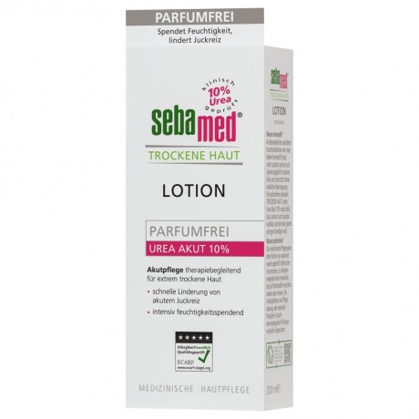 sebamed Trockene Haut Lotion Urea Akut 10 % parfumfrei Лосьон для сухой кожи с мочевиной острый 10% без запаха