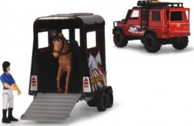 Dickie Toys Horse Trailer Set Комплект прицепа для лошадей
