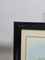 Картина винтажная Chispasa &quot;Фермер в полях&quot;, в раме, 15 х 12 см, Германия, 1980-90гг.