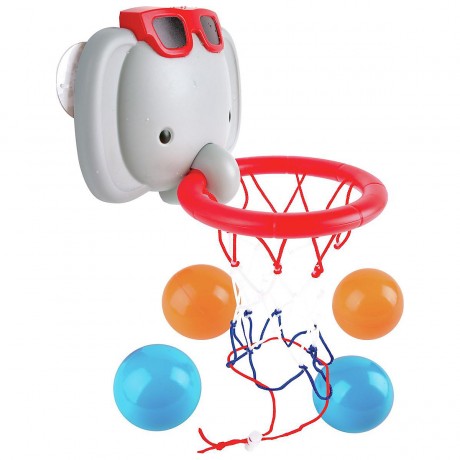 HAPE Badespass mit dem Elefanten-Basketballkorb Купание с баскетбольным кольцом для слона