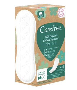 Carefree  Slipeinlagen Organic Cotton Normal 30 St, Карефри Ежедневные прокладки из органического хлопка Normal 30шт, 50 упаковок (1500 штук)