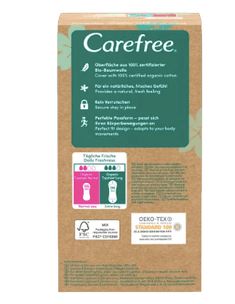 Carefree  Slipeinlagen Organic Cotton Normal 30 St, Карефри Ежедневные прокладки из органического хлопка Normal 30шт, 50 упаковок (1500 штук)