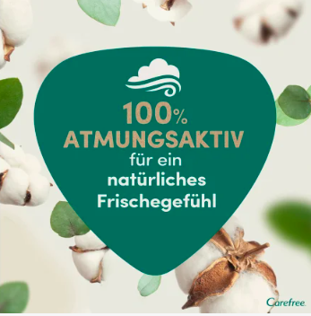 Carefree  Slipeinlagen Organic Cotton Normal 30 St, Карефри Ежедневные прокладки из органического хлопка Normal 30шт, 50 упаковок (1500 штук)