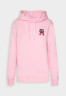 Tommy Hilfiger MONOGRAM HOODIE Hoodie classic pink ХУДИ С МОНОГРАММОЙ Толстовка с капюшоном классический розовый