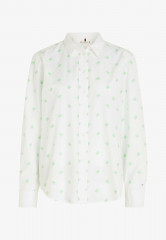 Tommy Hilfiger MONOGRAM EMBROIDERY  Button-down blouse small cmd emb spring lime MONOGRAM EMBROIDERY Блузка на пуговицах маленький cmd emb весенняя известь