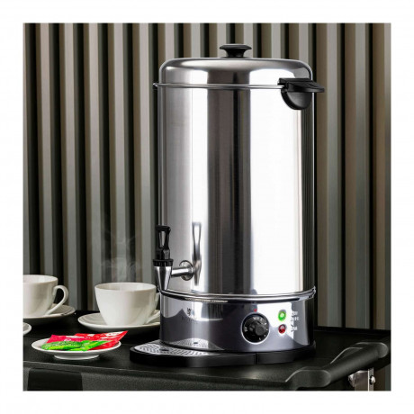 Royal Catering Royal Catering Heisswasserspender Wasserkocher 20 L Gluhweinkocher Teekocher Edelstahl Abtropfschale, 20 l, 2200 W Диспенсер для горячей воды Royal Catering, чайник 20 л, глинтвейн, чайник, поддон из нержавеющей стали, 20 л, 2200 Вт