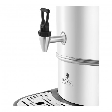 Royal Catering Royal Catering Heisswasserspender Wasserkocher 20 L Gluhweinkocher Teekocher Edelstahl Abtropfschale, 20 l, 2200 W Диспенсер для горячей воды Royal Catering, чайник 20 л, глинтвейн, чайник, поддон из нержавеющей стали, 20 л, 2200 Вт