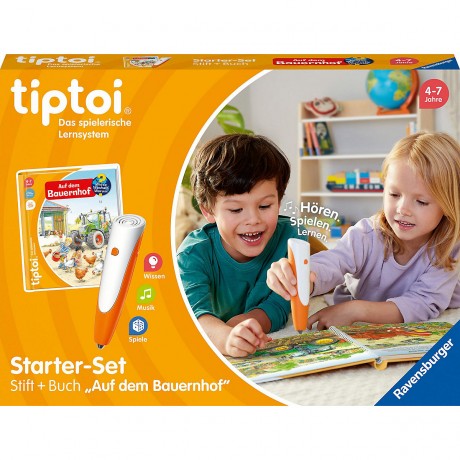 Ravensburger tiptoi Starter-Set: Stift und Bauernhof-Buch Стартовый набор tiptoi: ручка и фермерская книга
