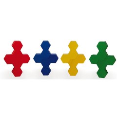 SINASPIELZEUG Holzspielzeug Bausteinspiel Honeyflower 25mm Steine Деревянная игрушка строительный блок игра Медовый цветок 25 мм кирпичи