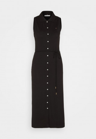 Tommy Hilfiger SLM COLLR DTAIL MIDI DRS NS Shirt dress black SLM COLLR DTAIL MIDI DRS NS Платье-рубашка черный