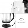 Sarcona Sarcona Wasserkocher Wasserkocher Schwarz Glas 1,8l 1800W WK10888, 1800,00 W, Glas, 1,8 Liter Fassungsvermogen  Чайник Sarcona чайник черный стекло 1,8л 1800Вт WK10888, 1800,00Вт, стекло, объем 1,8л