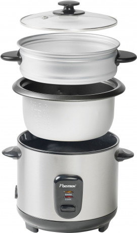bestron bestron Reiskocher Bestron Reiskocher ARC100 Edelstahl 400 W 1 L  рисоварка Bestron Рисоварка Bestron ARC100 нержавеющая сталь 400 Вт 1 л