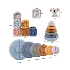 Vetaka Bausteine Beissring Baby Spielzeug fur Kinder Строительные блоки детские игрушки для прорезывания зубов для детей