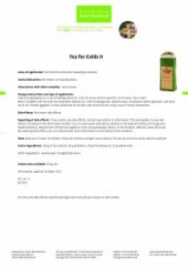 Krauterhaus Sanct Bernhardt Tea на Colds II, 100 г