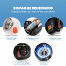 ZMC ZMC Gaskocher Gaskocher 1-flammig + Aufbewahrungskoffer + 20x Gaskartuschen 227g, (Butangas Campingkocher fur Innenraum/Outdoor, Campinggaskocher 2,2 kW mit Piezozundung), Kochfeld Herd Gaskocher mit Kartusche, Gaskochfeld fur Camping  Газовая плита Z