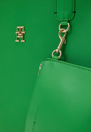 Tommy Hilfiger ICONIC TOMMY TOTE Tote bag galvanic green ICONIC TOMMY TOTE Сумка-тоут гальванический зеленый