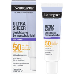 Neutrogena Ultra Sheer Age Shield Sonnenschutzfluid LSF 50, 50 ml, Neutrogena Ultra Sheer Age Shield Невидимый антивозрастной солнцезащитный флюид для лица SPF 50, 50 мл