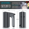 Arendo Arendo Handmixer, 350 W, aus Edelstahl mit Turbostaste, Handruhrer inkl. 2 Quirle  2 Knethaken  Ручной миксер Arendo, 350 Вт, из нержавеющей стали, с турбо-кнопкой, ручной миксер, в комплекте 2 венчика и 2 крюка для теста.