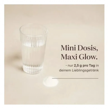 Glow25 Kollagen Intensiv 30 х 2,5g (75g), Порошок с коллагеном, витамином C и биотином, поддержка кожи и суставов, 75 г