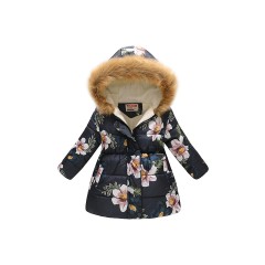 frler frler Steppjacke mit Kunstfell Kragen Mantel fur Madchen frler стеганая куртка с воротником из искусственного меха пальто для девочки