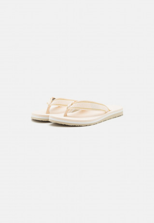 Tommy Hilfiger WEBBING T-bar sandals sugarcane WEBBING Сандалии с Т-образной перемычкой сахарный тростник
