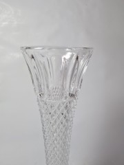 Винтажная Хрустальная ваза ромбовидной огранки, 25,5см, Германия, 1960-70гг.