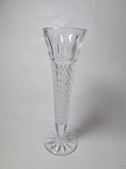 Винтажная Хрустальная ваза ромбовидной огранки, 25,5см, Германия, 1960-70гг.