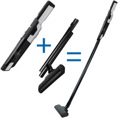 FAKIR FAKIR Akku-Handstaubsauger premium AS 1110 LT + Bodensaugdusen-Set, beutellos, Handsauger mit Verlangerungsrohr, Bodenduse  Tierhaarburste, HEPA  Беспроводной ручной пылесос FAKIR премиум-класса AS 1110 LT + комплект насадок для всасывания пола, без