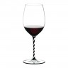Riedel Riedel Fatto a Mano - schwarz und weiss gedreht Cabernet / Merlot Glas 625 ccm / h: 25 cm Riedel Fatto a Mano - черно-белое скрученное стекло Каберне/Мерло 625 см3 / высота: 25 см