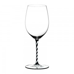 Riedel Riedel Fatto a Mano - schwarz und weiss gedreht Cabernet / Merlot Glas 625 ccm / h: 25 cm Riedel Fatto a Mano - черно-белое скрученное стекло Каберне/Мерло 625 см3 / высота: 25 см