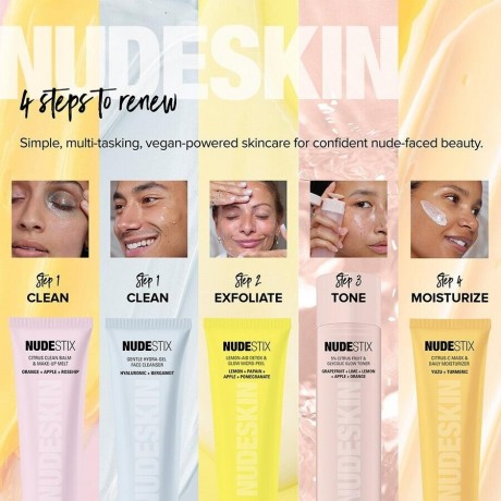 Nudestix 3-Step Citrus Skin Renew Set 3-этапный набор для восстановления кожи с цитрусовыми