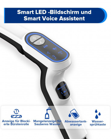 Redkey Redkey Nass-Trocken-Akkusauger W12, 150,00 W, Beutellos, Handstaubsauger, Akkustaubsauger, Selbstreinigung, Staubsauger Kabellos, 3-in-1 Nass Trockensauger, LED Anzeige, Doppelwassertank Беспроводной пылесос Redkey для сухой и влажной уборки W12,