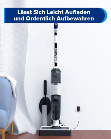 Redkey Redkey Nass-Trocken-Akkusauger W12, 150,00 W, Beutellos, Handstaubsauger, Akkustaubsauger, Selbstreinigung, Staubsauger Kabellos, 3-in-1 Nass Trockensauger, LED Anzeige, Doppelwassertank Беспроводной пылесос Redkey для сухой и влажной уборки W12,