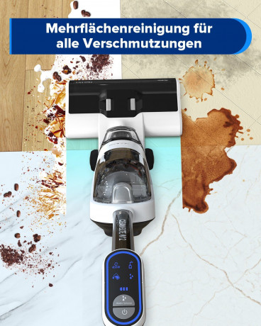 Redkey Redkey Nass-Trocken-Akkusauger W12, 150,00 W, Beutellos, Handstaubsauger, Akkustaubsauger, Selbstreinigung, Staubsauger Kabellos, 3-in-1 Nass Trockensauger, LED Anzeige, Doppelwassertank Беспроводной пылесос Redkey для сухой и влажной уборки W12,