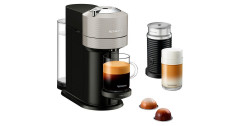 Krups Krups Nespresso Vertuo Next &amp; Aeroccino XN911B, Kapselmaschine hellgrau/schwarz  hellgrau, schwarz Krups Nespresso Vertuo Next &amp;amp; Aeroccino XN911B, капсульная машина светло-серый/черный