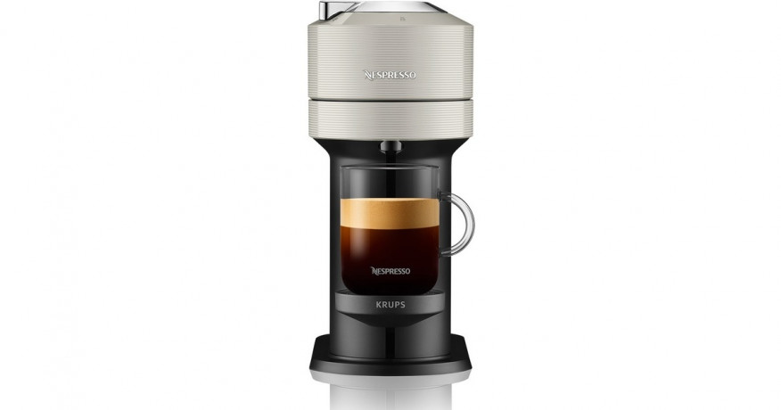 Krups Krups Nespresso Vertuo Next & Aeroccino XN911B, Kapselmaschine hellgrau/schwarz hellgrau, schwarz Krups Nespresso Vertuo Next & Aeroccino XN911B, капсульная машина светло-серый/черный