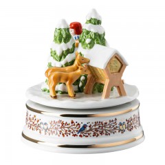 Hutschenreuther Hutschenreuther Jahresartikel Weihnachten 2021 Spieluhr XXL 'Weihnachtsgaben' - limitiert auf 499 Stuck d: 15,5 cm / h: 16 cm Ежегодная статья Hutschenreuther Рождественская музыкальная шкатулка 2021 XXL «Рождественские подарки» - лимитиро