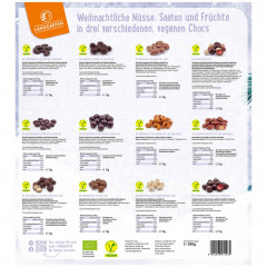 Landgarten Bio Vegan Christmas Adventskalender, Landgarten Bio Vegan Christmas органический веганский адвент-календарь 2026, 24 снека, 380 г