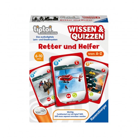Ravensburger tiptoi Wissen  Quizzen: Retter und Helfer Тесты на знание tiptoi: спасатели и помощники