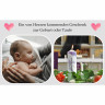 glucksWunder Holz Greifling Beissring Babyfusschen Buche personalisiert mit Name in Geschenkverpackung Деревянное кольцо для прорезывания зубов детские ножки бук персонализированное с именем в подарочной коробке