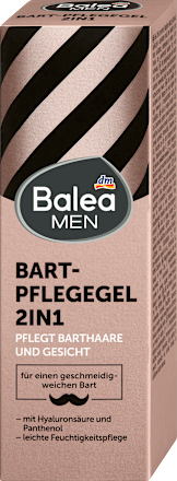 Balea MEN Bartpflege Gel-2in1, 50 ml, Гель 2 в 1 для увлажнения бороды и кожи лица, 50 мл