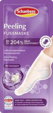 Schaebens Peeling Fussmaske 2 Socken, Маска-носочки для мягкого пилинга стоп, 2 шт.