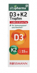 altapharma D3 + K2 Tropfen Витамин D3 + K2 Капли 15 мл